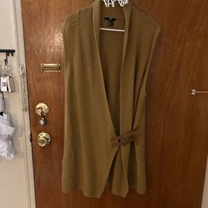 H&M Brown Cardigan Vest